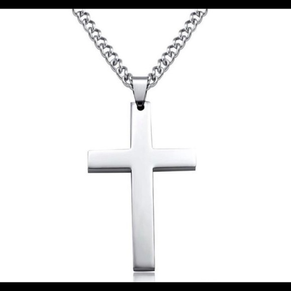 💥 Black Cross Pendant Necklace 💥 - Picture 3 of 7